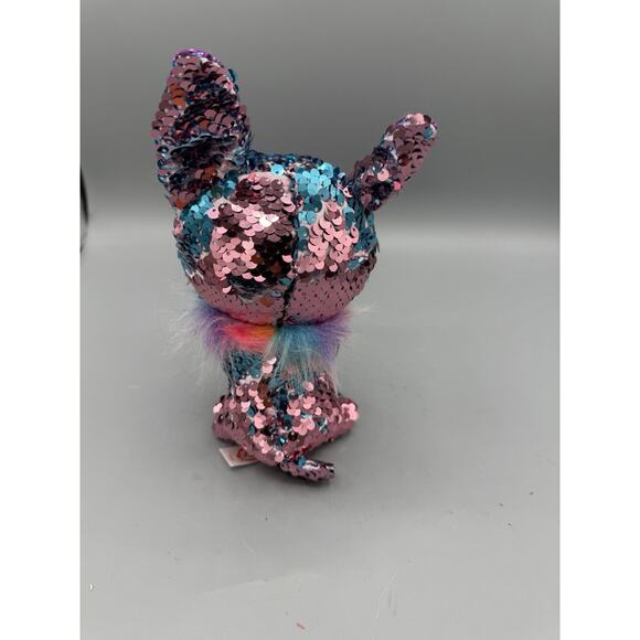 Ty Beanie Boos Flippables Yappy Chihuahua 6” Sequin Plush Dog Sparkle Puppy - Picture 3 of 6